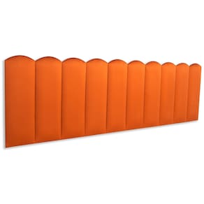 Cabeceira King Estofada Kit 10 Placas Nuvem - Veludo Terracota