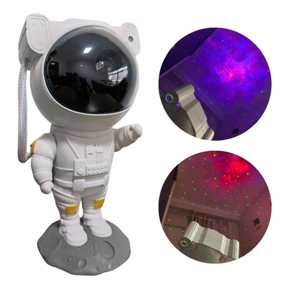 Projetor Astronauta Luz LED Galáxia Estrelas Nebulosa com Controle YHY-24
