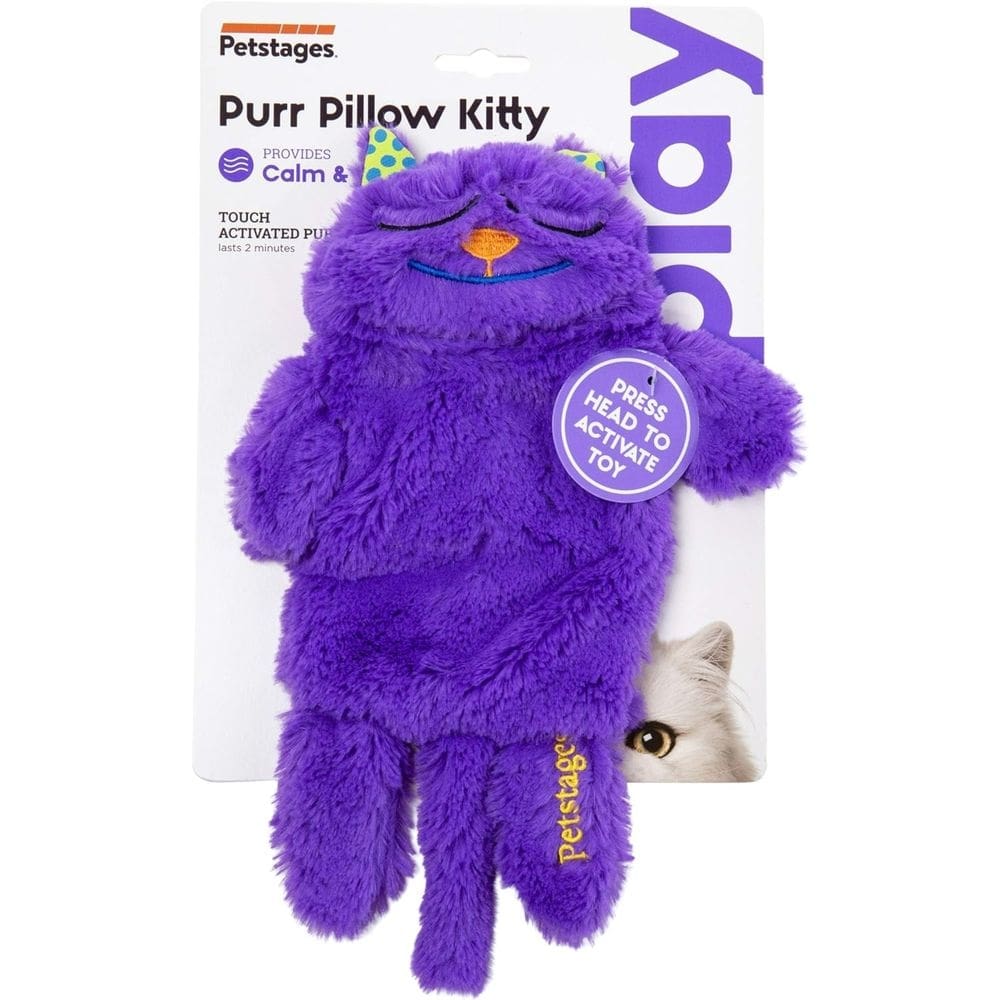 Pelúcia Sonora Purr Pillow Kitty Brinquedo Interativo Para Gato - Petstages