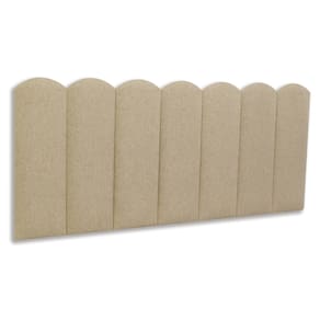 Cabeceira Casal Estofada Kit 7 Placas Nuvem - Linho Bege
