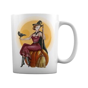 Caneca Branca Bruxinha Bruxa Assim Seja, Assim se Faça