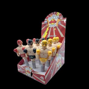 Boxe Toys: boxiador c Balinhas Tutti Frutti caixa c 12 Unidd
