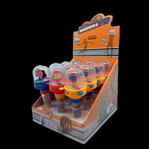 Basketoys Cesta de Basquete c/ tubo de balinha tutti frutti