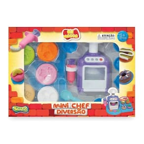 Conjunto Mini Chef Diversão Com 5 Massinhas De 28G- Ki Massa