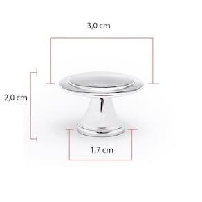 Puxador Redondo Flor Em Metal Móveis Kit 10 Unidade Puxador