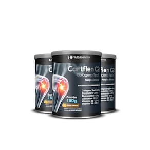 3X Cartflen C2 Colágeno Tipo Ii Laranja Hf Suplementos