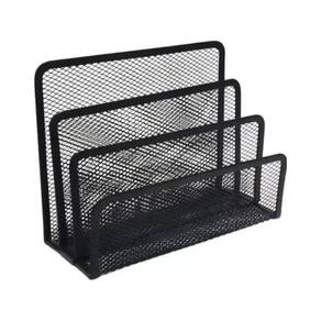 Organizador De Metal Versátil 3 Divisões Para Papeis