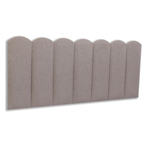 Cabeceira Casal Estofada Kit 7 Placas Nuvem - Linho Castor