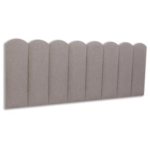 Cabeceira Queen Estofada Kit 8 Placas Nuvem - Linho Castor