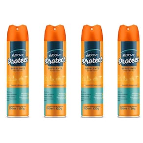 Kit 4 Repelente Spray Protect Above Secagem Rápida 150Ml