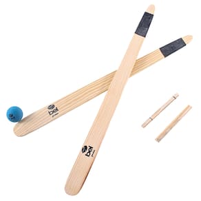 Tacos Jogo de Betes Madeira Pinus 2Und com 1 Bola 1 Sacola Bel Fix