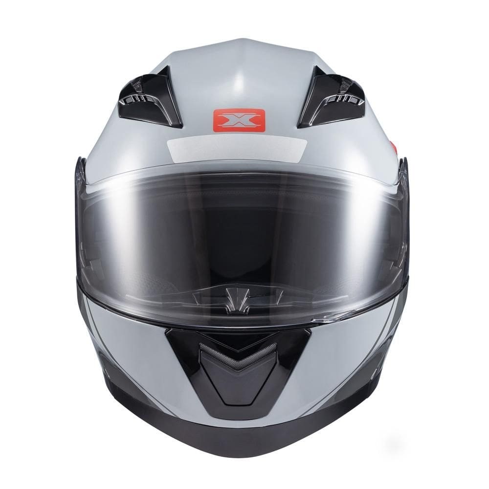 Capacete Texx Escamot Gladiator V3 Makan Cinz Verm 60 [F016]