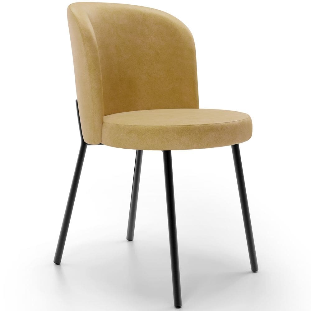 Cadeira Para Sala De Jantar Cozinha Estofada Gavi L02 Couríssimo Fend - Lyam Decor