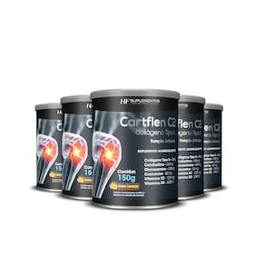 5X Cartflen C2 Colágeno Tipo Ii Laranja Hf Suplementos