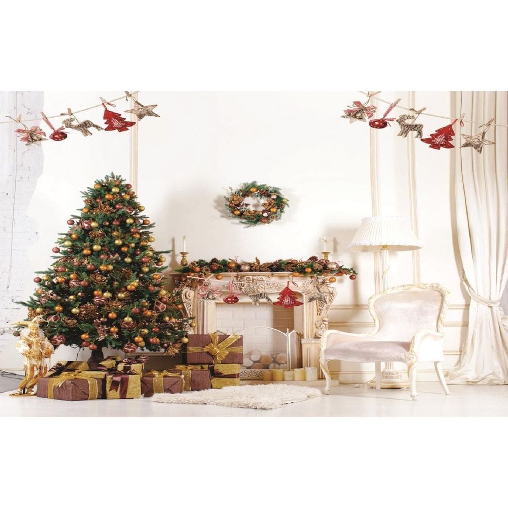 Fundo Fotográfico Em Tecido Natal 2,60X1,50