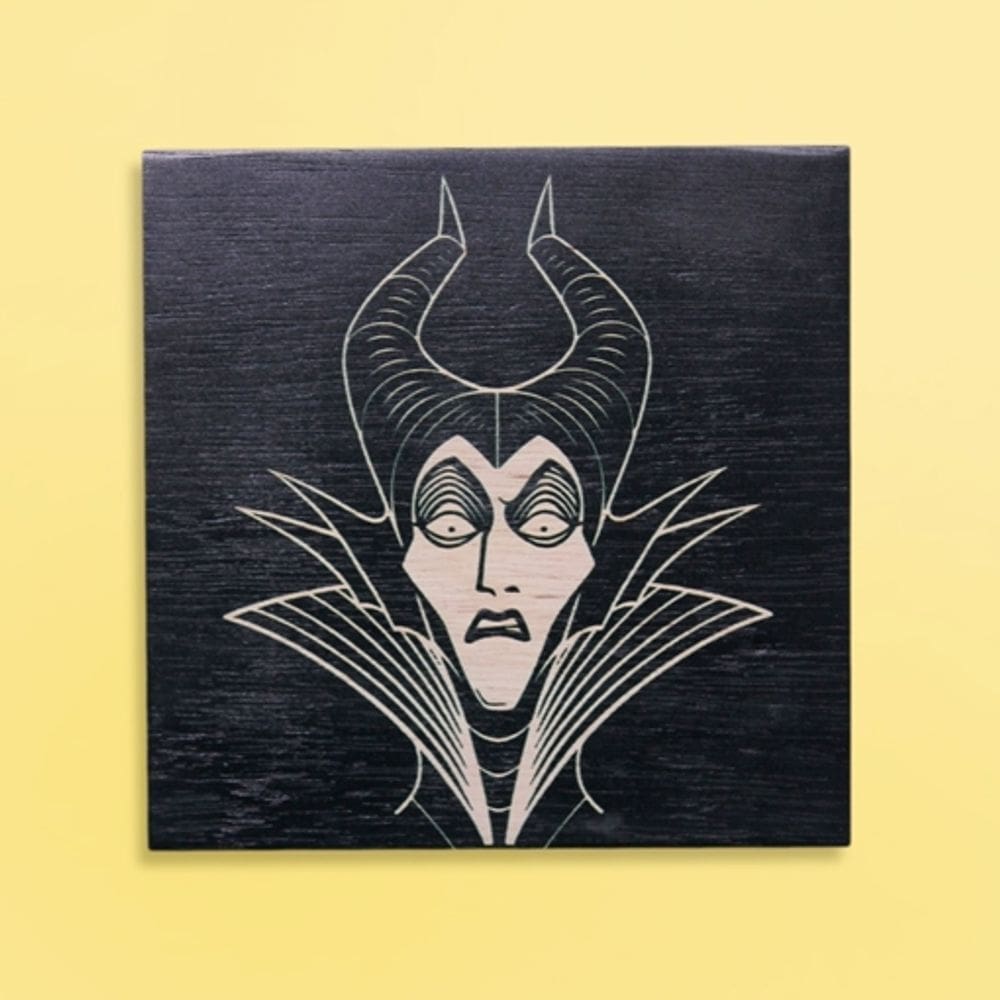 Kit com 4 Quadros Vilões da Disney