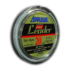 Linha Líder Monofilamento Applaud Shock 20Lb 0.37Mm 30M