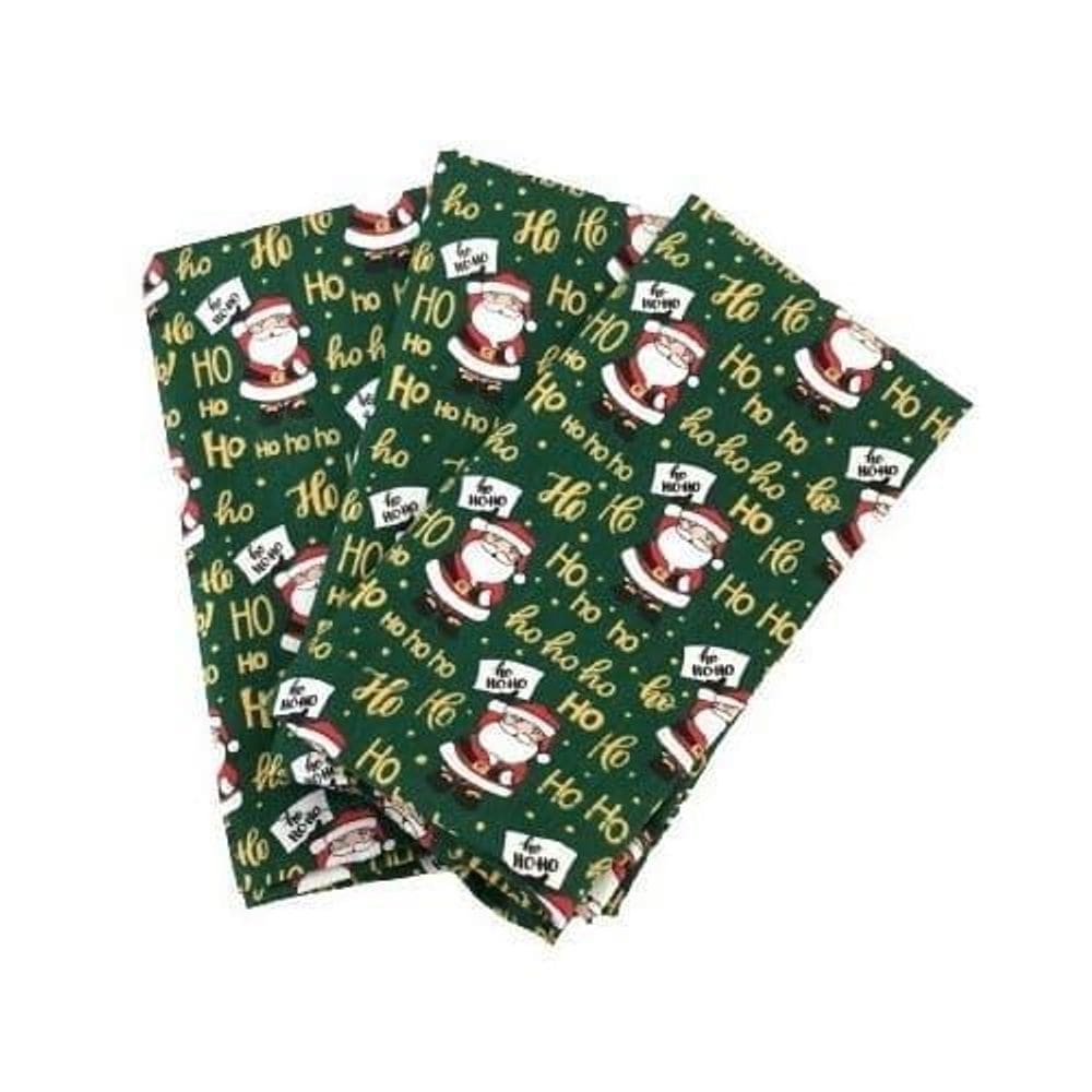 Kit 8 Guardanapo Tecido Tricoline Algodão Para Natal 40X40