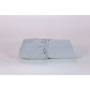 Lençol Cama Viúva Avulso(1,88mx1,20mx22cm alt) Com Elástico 100% Algodão 200 Fios Cinza