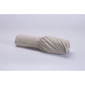 Lençol Cama Viúva Avulso(1,88mx1,20mx22cm alt) Com Elástico 100% Algodão 200 Fios Cáqui
