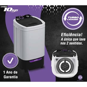 Lavadora Praxis 10k sem Dreno - 220v Branco