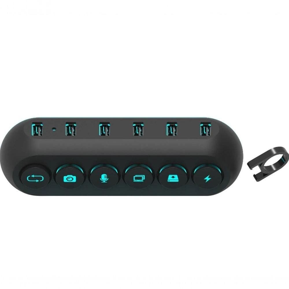 Hub 5 Portas Usb 3.0 Deck 5 Preto Streamplify