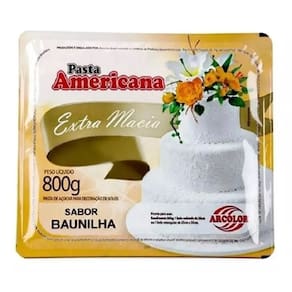 Kit 3 Pasta Americana Baunilha Extra Macia Arcolor 800gr