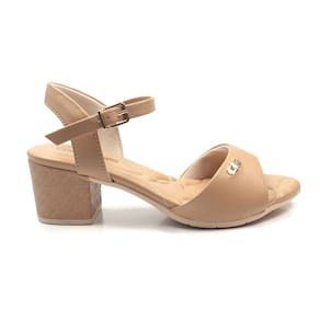 Sandália Feminina Comfortflex Salto Bloco Médio Textura
