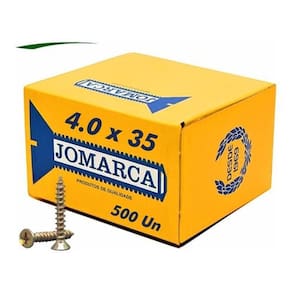 Parafusos Madeira Philips Cab. Chata 4,0 X 35 Caixa 500 Pçs