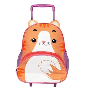 Mochila Escolar Infantil De Rodinhas Animais Com 6 Modelos Animal:gato