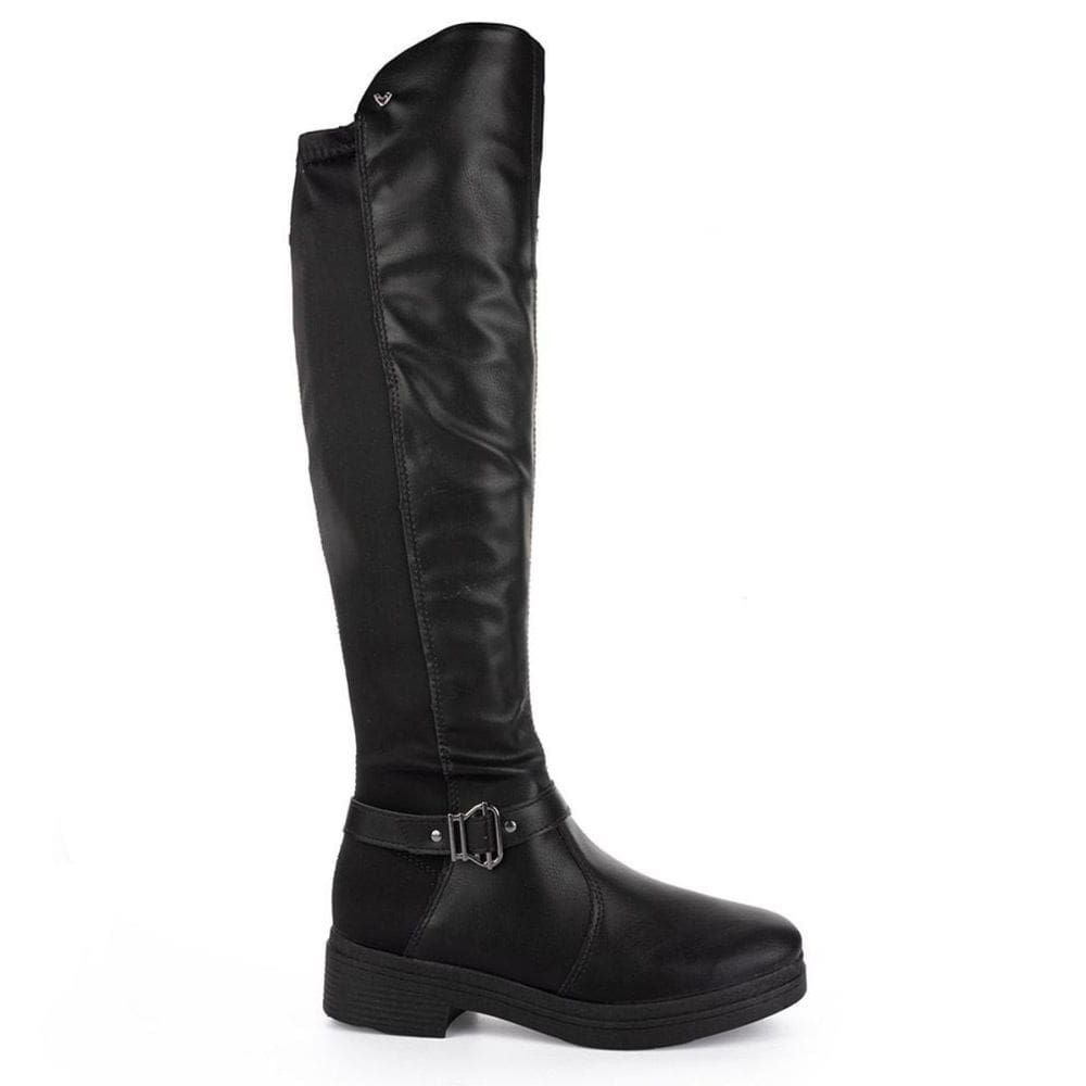 Bota Feminina Montaria Cano Longo Maleável Salto Baixo Mississipi Ma711