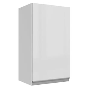 Armário Aéreo 100% Mdf 35 Cm 1 Porta Branco Brilho Acordes Madesa Branco