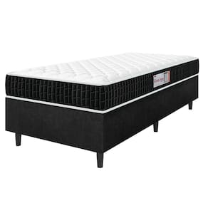 Cama Box Colchão Solteiro Espuma D33 New Millenium 88x57cm Preto/branco Hellen Pret/branc