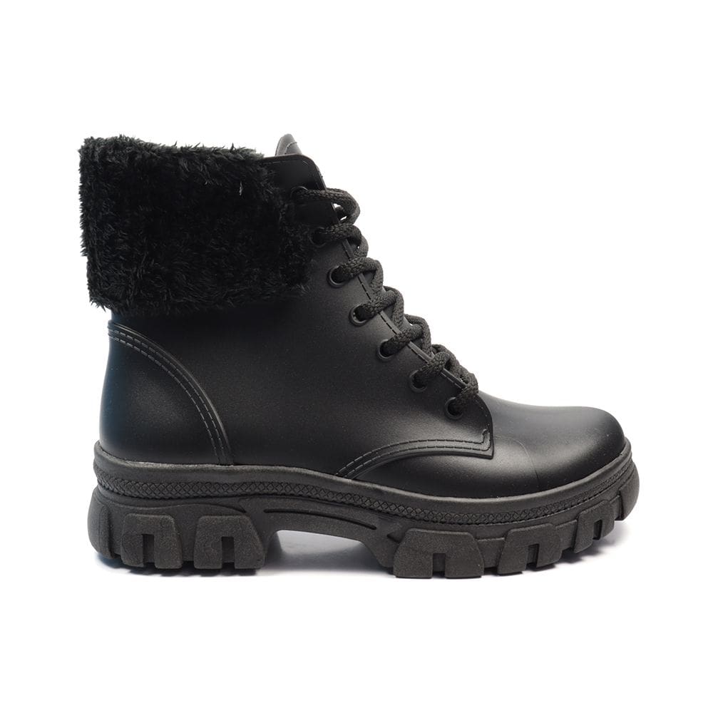 Bota Infantil Menina Luelua Coturno Com Pelo
