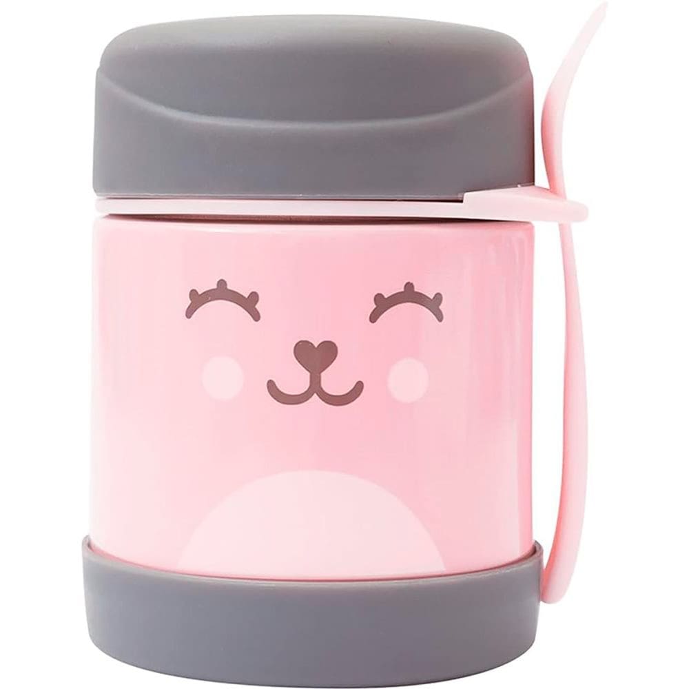Pote Térmico com Talher Gumy Rosa 12469 - Buba