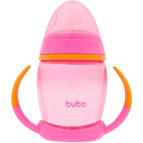 Copo com Alça Removível Rosa e Laranja 12635 - Buba