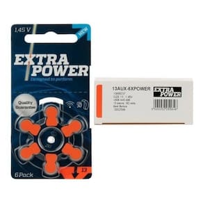 Bateria auditiva 13 pr48 extra power 60 baterias 10 cartelas
