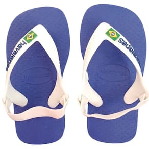 Chinelo Havaianas N.B. Brasil Logo Azul Naval