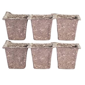 KIT Vasos Biodegradáveis Quadrado (6 unidades) NAGMOBIO