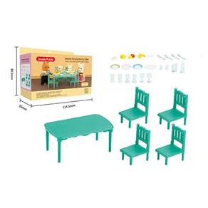 Sylvanian Families Stomle Family Dining Table Conjunto Mesa