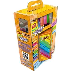 Kit Escolar Meu Planejamento Copo + 12 Canetas - Bic