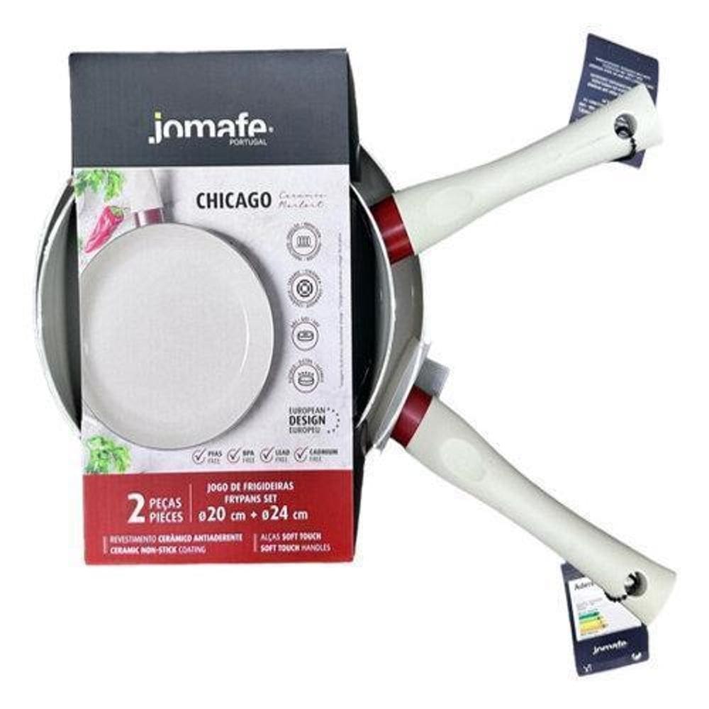 Conjunto 2 Frigideiras 20Cm E 24Cm Ceramica Chilli - Jomafe