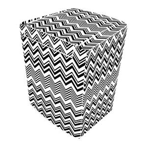 Capa Máquina De Lavar Forrada Zigzag M