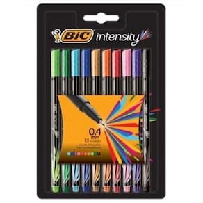 Caneta Com Ponta Porosa Intensity 0.4Mm Colors 10 Cores