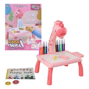 Mesa De Projeção De Desenho Infantil Lousa Mágica Criativa Brinquedo Educativo Para Menino E Menina Modelo girafinha Ros