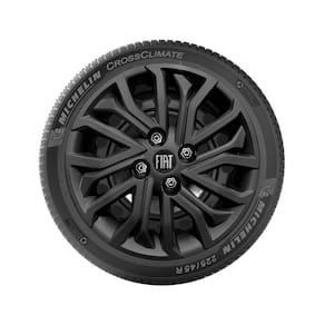 4x calota fiat mobi argo cronos aro 15 black piano 296cp