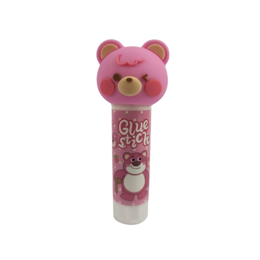 Cola Bastão Escolar Branca 8g Ursinho Lotso Rosa Toy Story | Kwaii | Infantil | Decorada