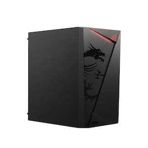 Gabinete Gamer MSI MAG SHIELD M301, M-ATX, Black, Sem Fonte,