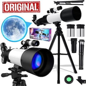 Telescópio profissional astronômico terrestre refrator