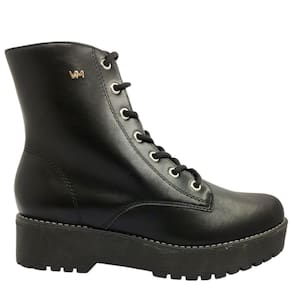 Bota Coturno Feminino Casual Dia a Dia Cano Curto Solado Tratorado Via Marte 004-001